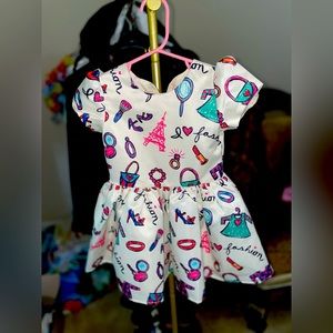 Beautiful Paris themed New with tags Halabaloo dress